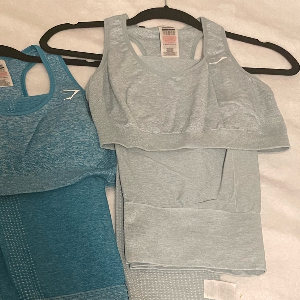 Sea foam  green Gymshark vital set XL L